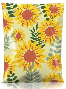 20- 10x13 sunflower Polymailers